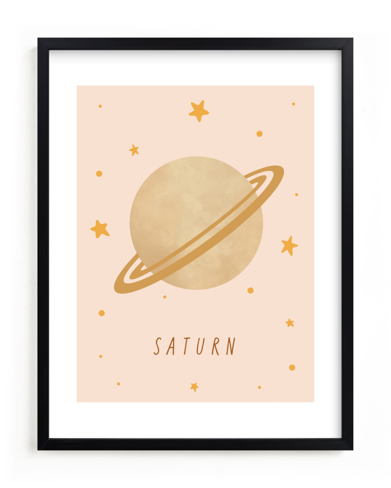 "Solar System VII (Saturn)" by Elly in beautiful frame options and a variety of sizes.