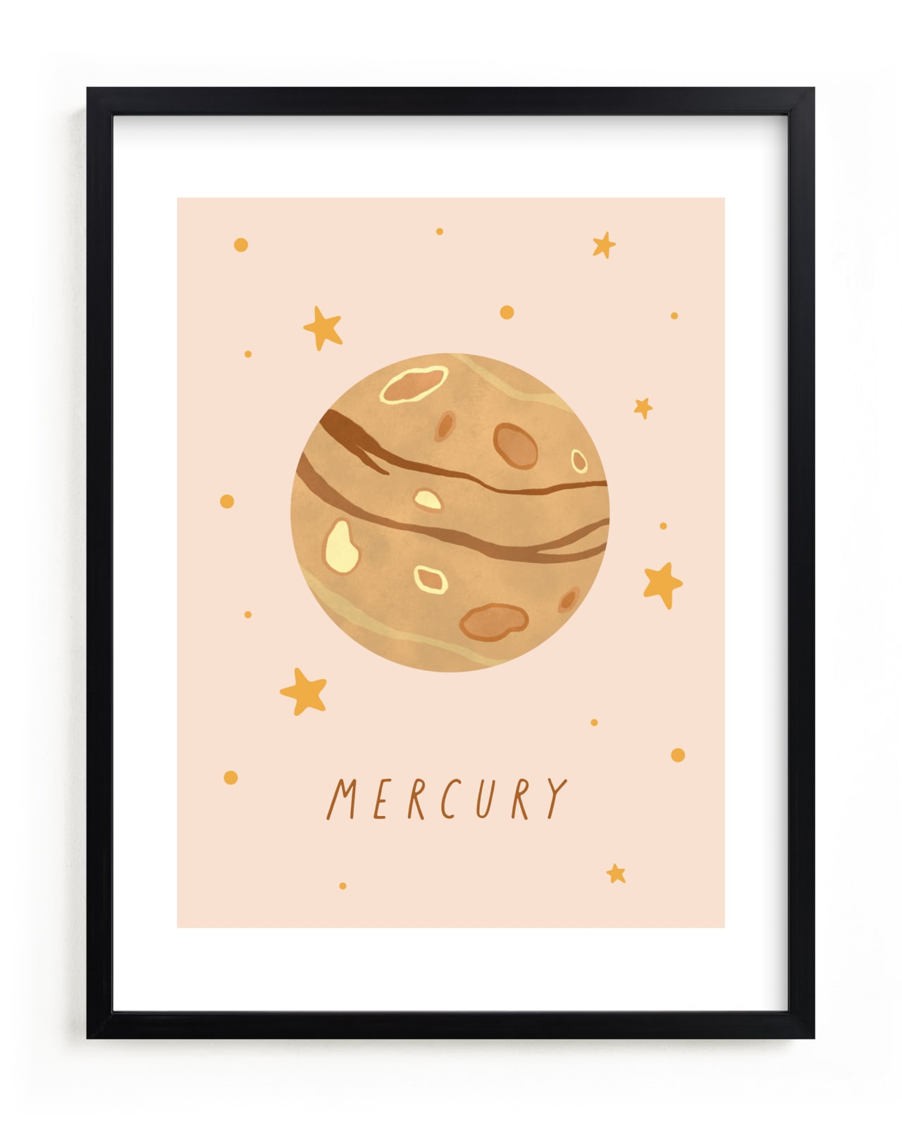 "Solar System VIII (Mercury)" by Elly in beautiful frame options and a variety of sizes.