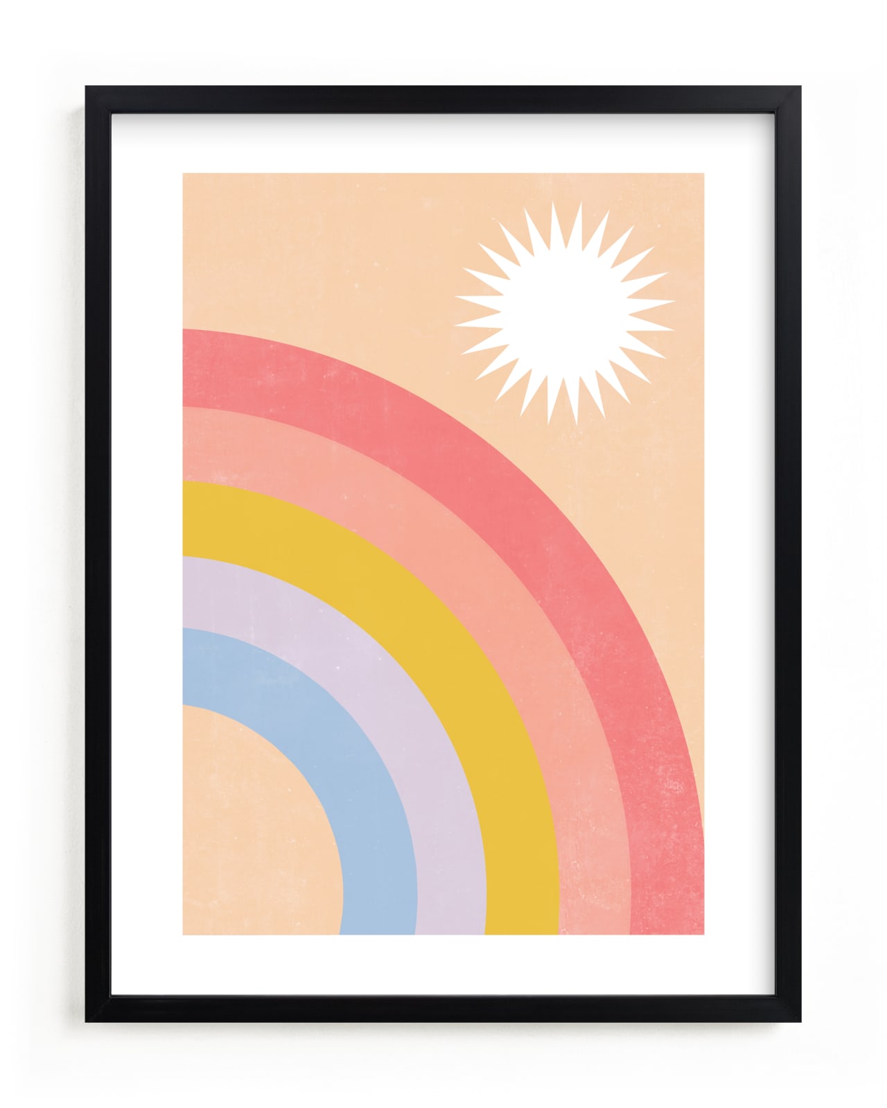 "Double Rainbow with Moon and Sun IV" by EMANUELA CARRATONI in beautiful frame options and a variety of sizes.