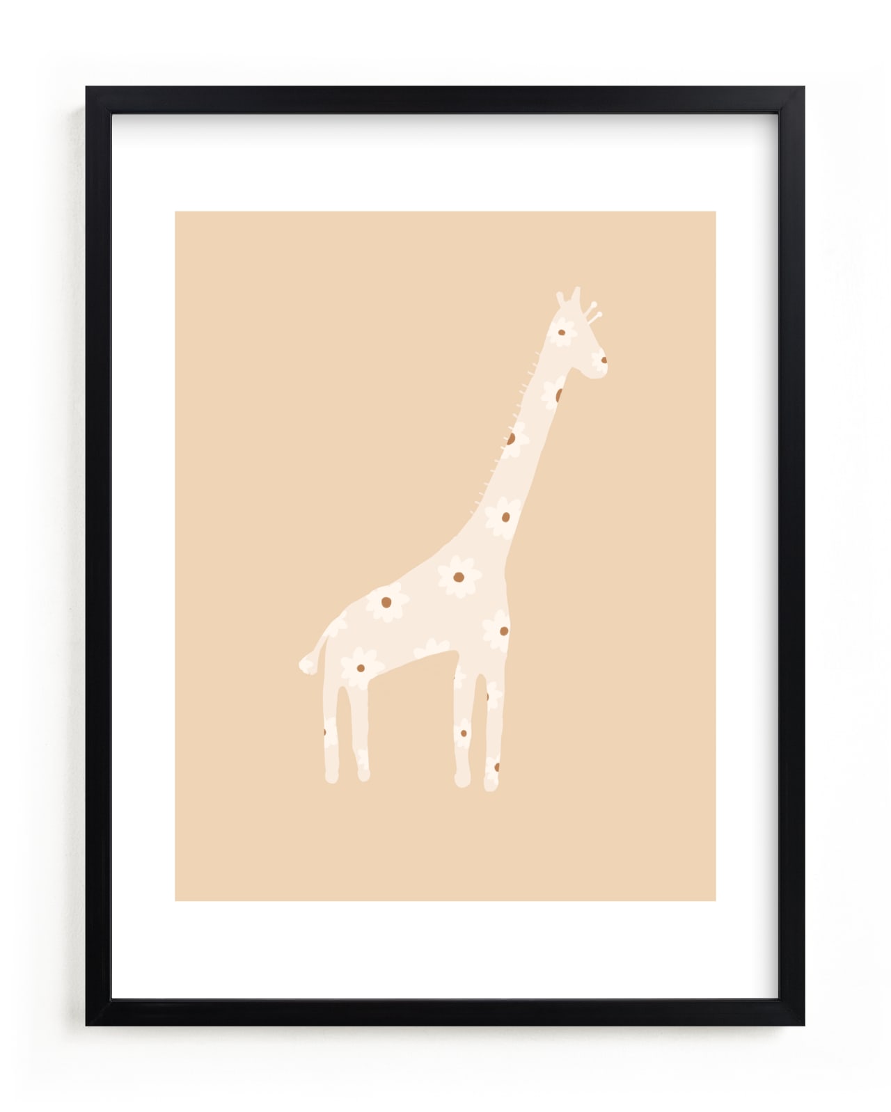 "Sweet giraffe." by Dawn Smith in beautiful frame options and a variety of sizes.