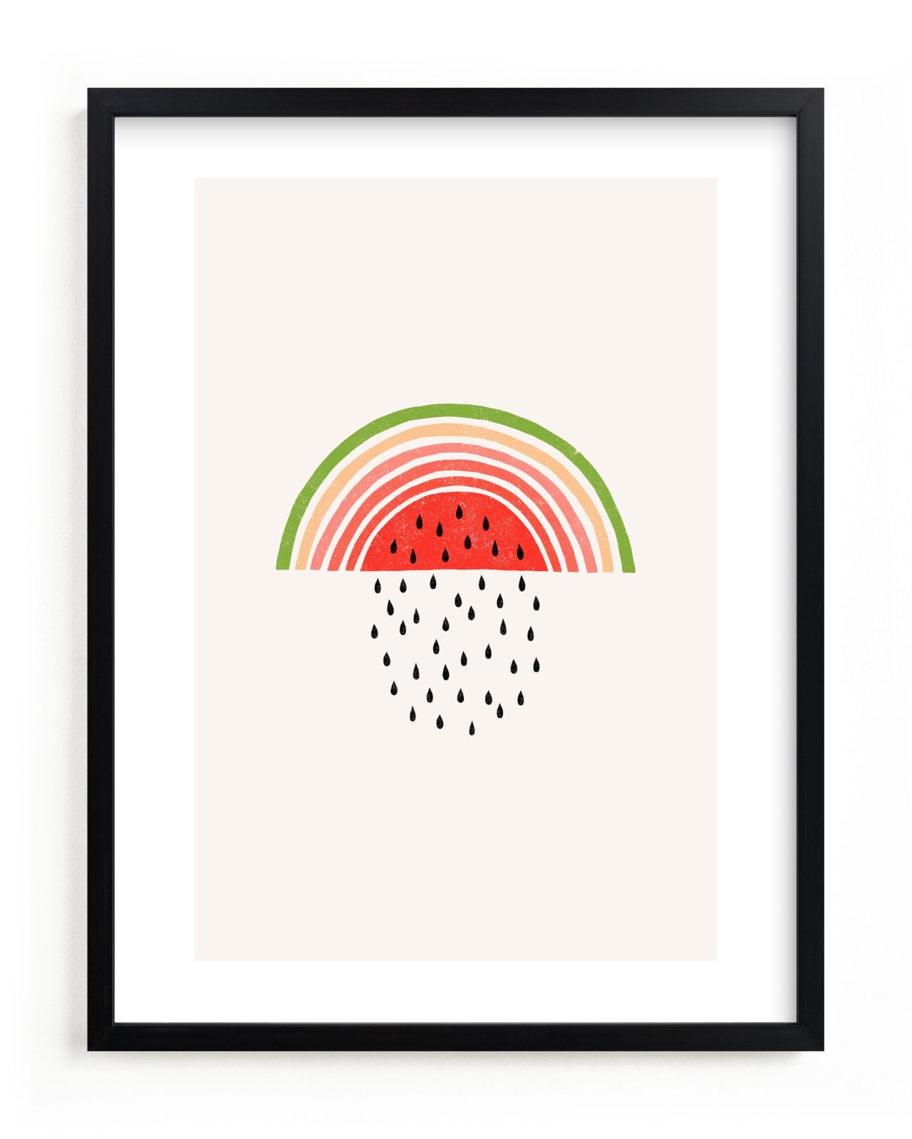 "Watermelon Rainbow " - Limited Edition Art Print by Anda Safta in beautiful frame options and a variety of sizes.