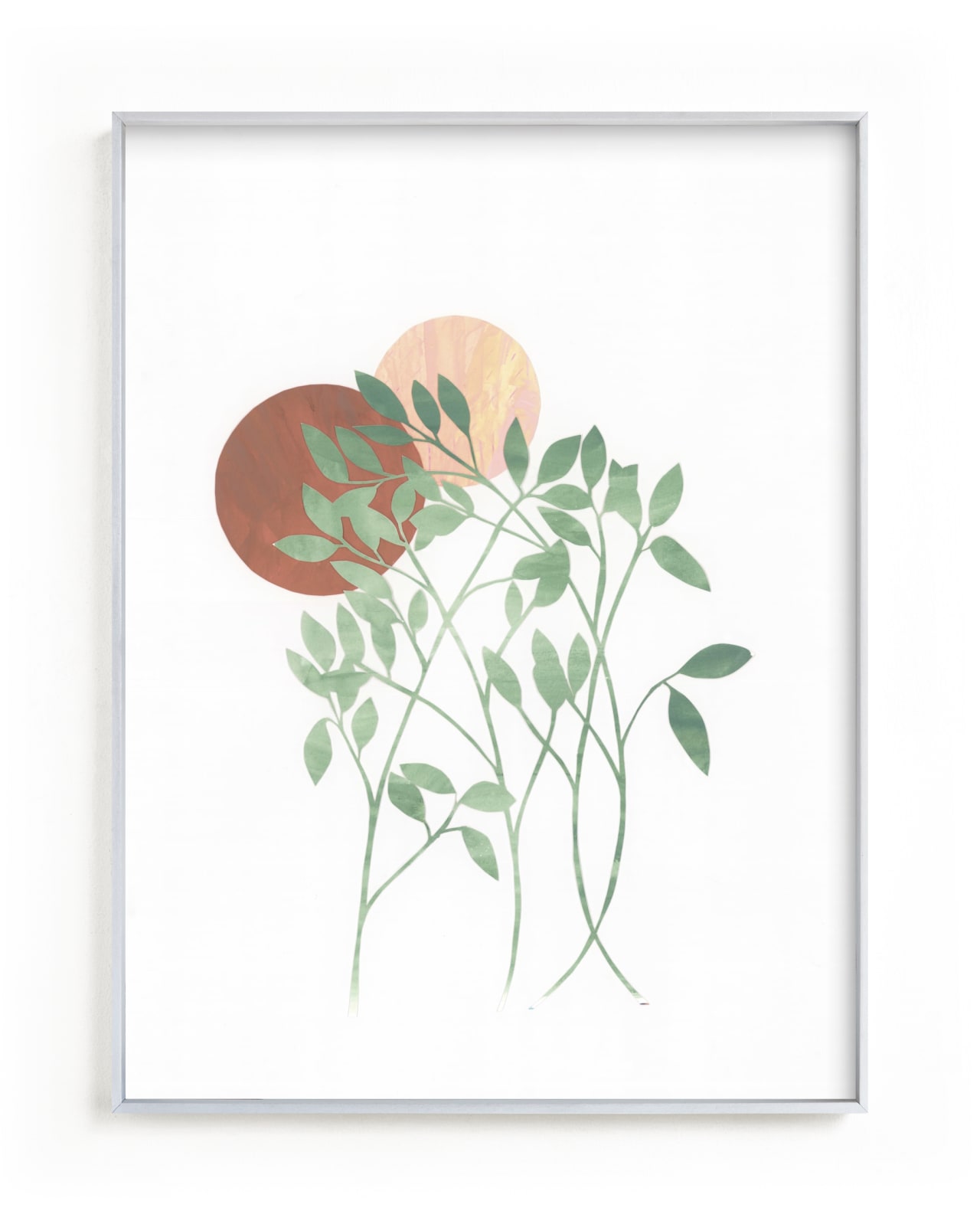 "Paper Leaves" - Limited Edition Art Print by Erin McCluskey Wheeler in beautiful frame options and a variety of sizes.