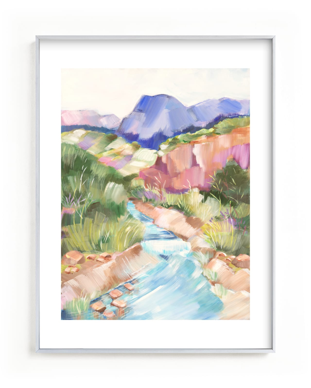 "Desert In Bloom" - Limited Edition Art Print by AlisonJerry in beautiful frame options and a variety of sizes.