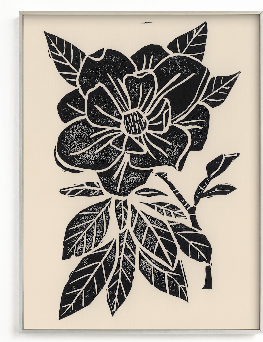This is a black art by Sherley Ferreira called Magnolia.