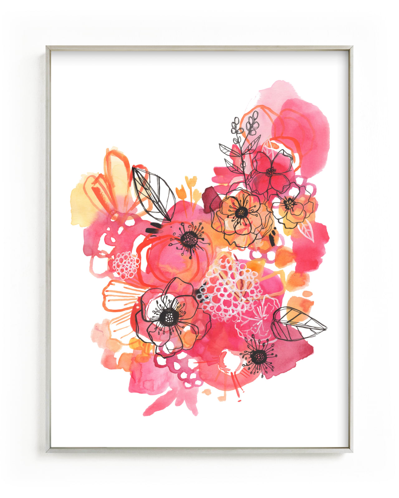 "Think Pink" - Limited Edition Art Print by Makewells in beautiful frame options and a variety of sizes.