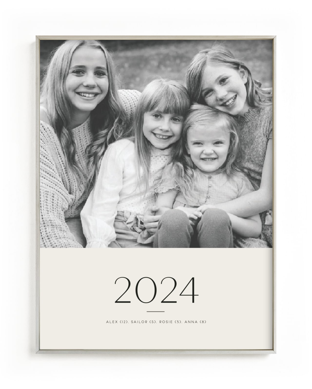 "Yearly Portrait" - Custom Photo Art by Minted in beautiful frame options and a variety of sizes.