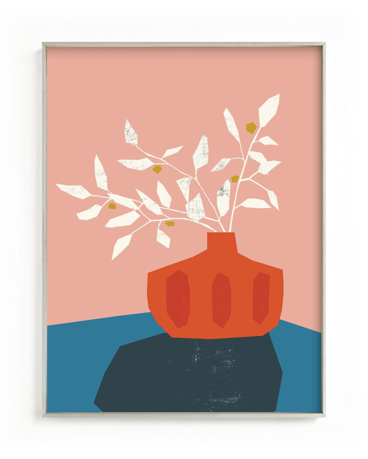 "Mid Century Vase" - Limited Edition Art Print by Morgan Kendall in beautiful frame options and a variety of sizes.