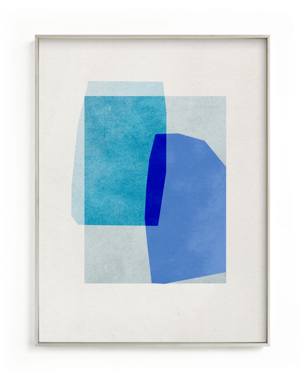 "blue abstraction" - Grownup Open Edition Non-custom Art Print by Sumak Studio in beautiful frame options and a variety of sizes.