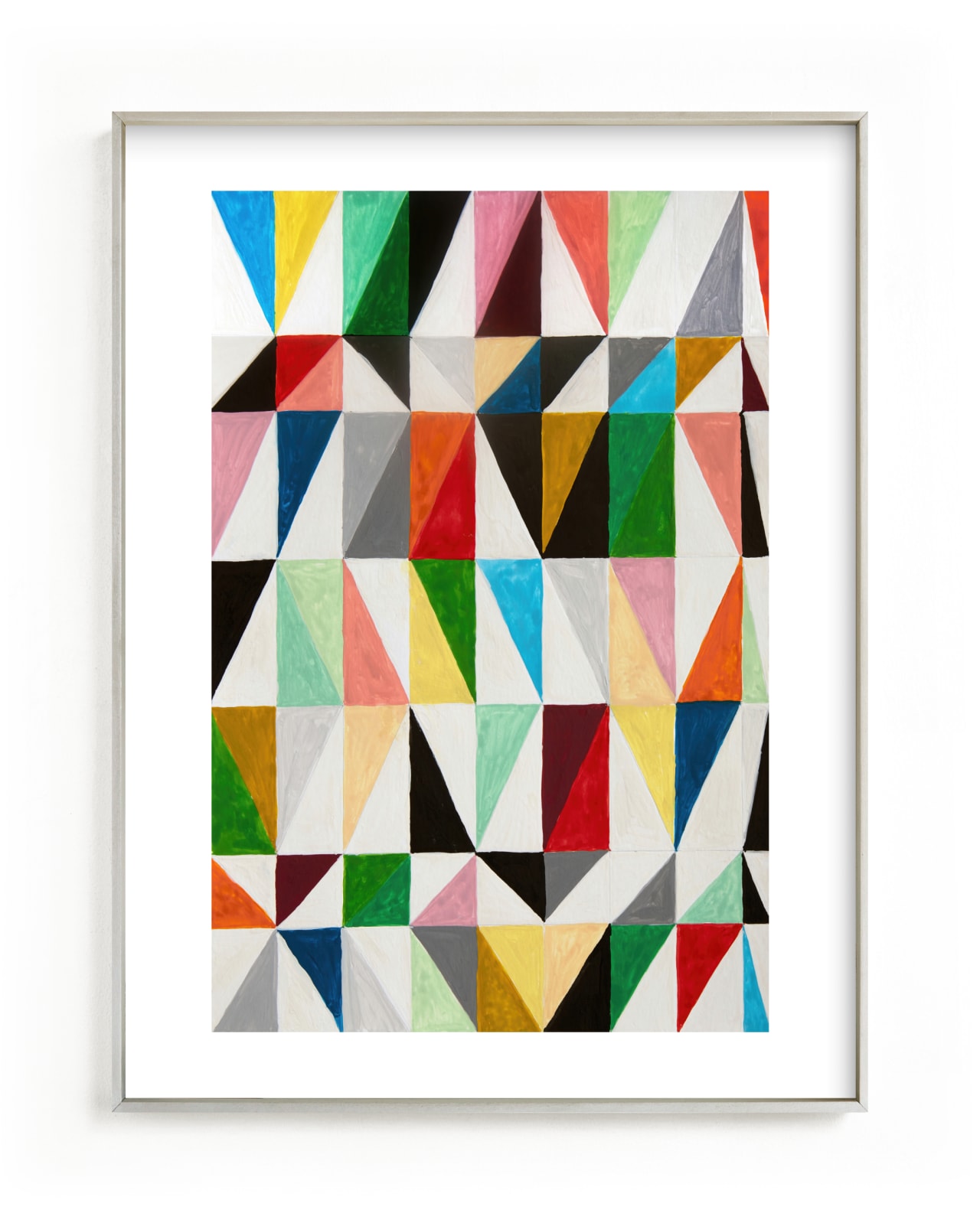 "Triangle Grid" - Limited Edition Art Print by Jane Clark in beautiful frame options and a variety of sizes.