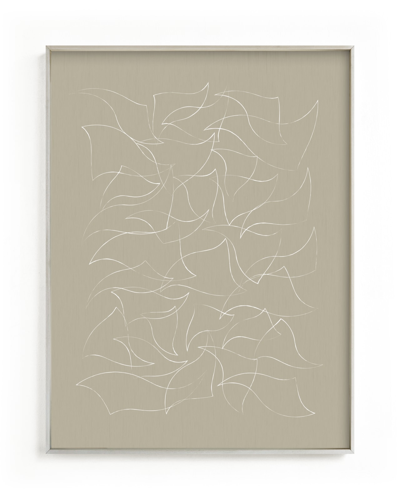 "Flock (Ecru)" by Yohaku Oshima in beautiful frame options and a variety of sizes.