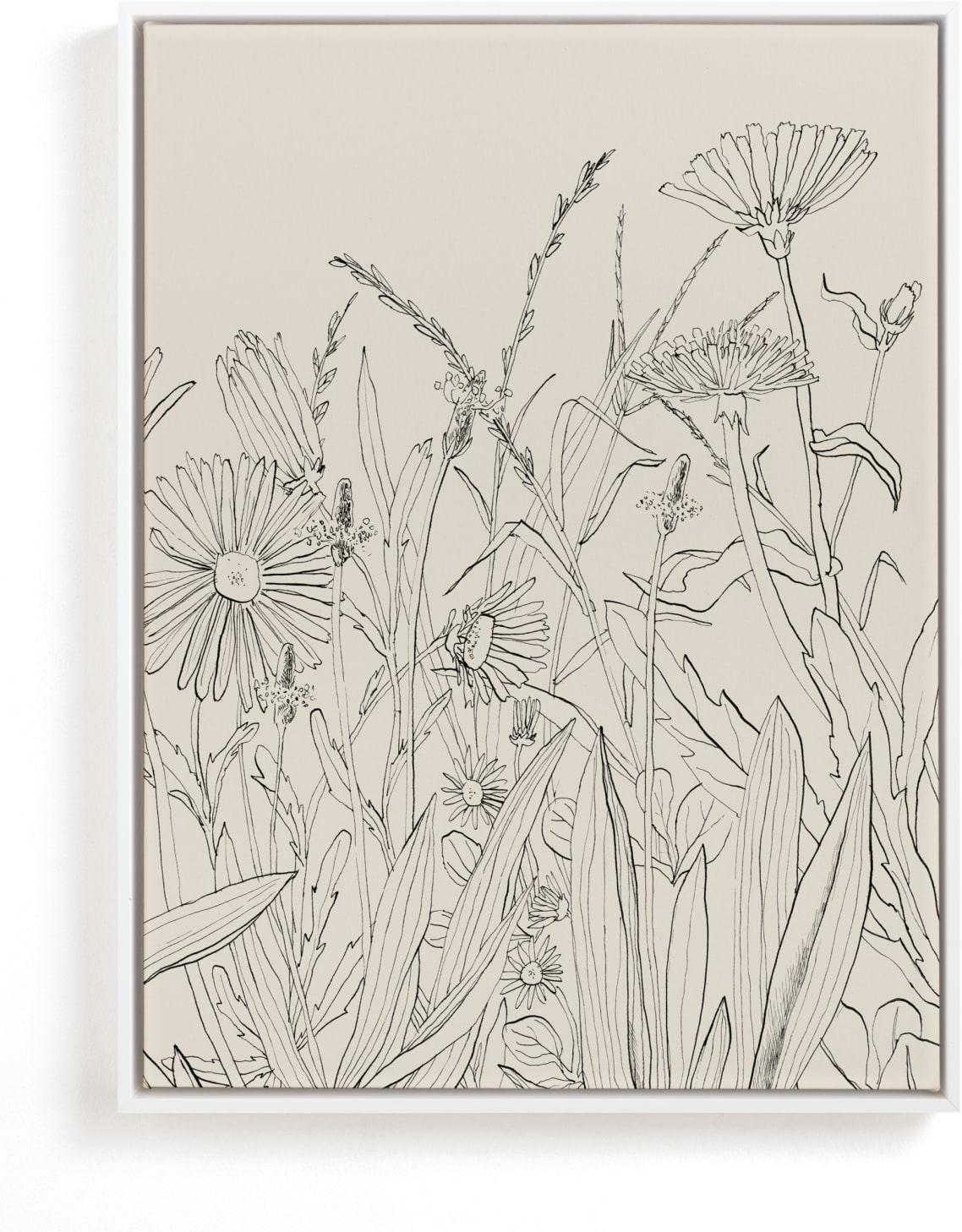 This is a ivory art by Catilustre called Field of wild flowers II.