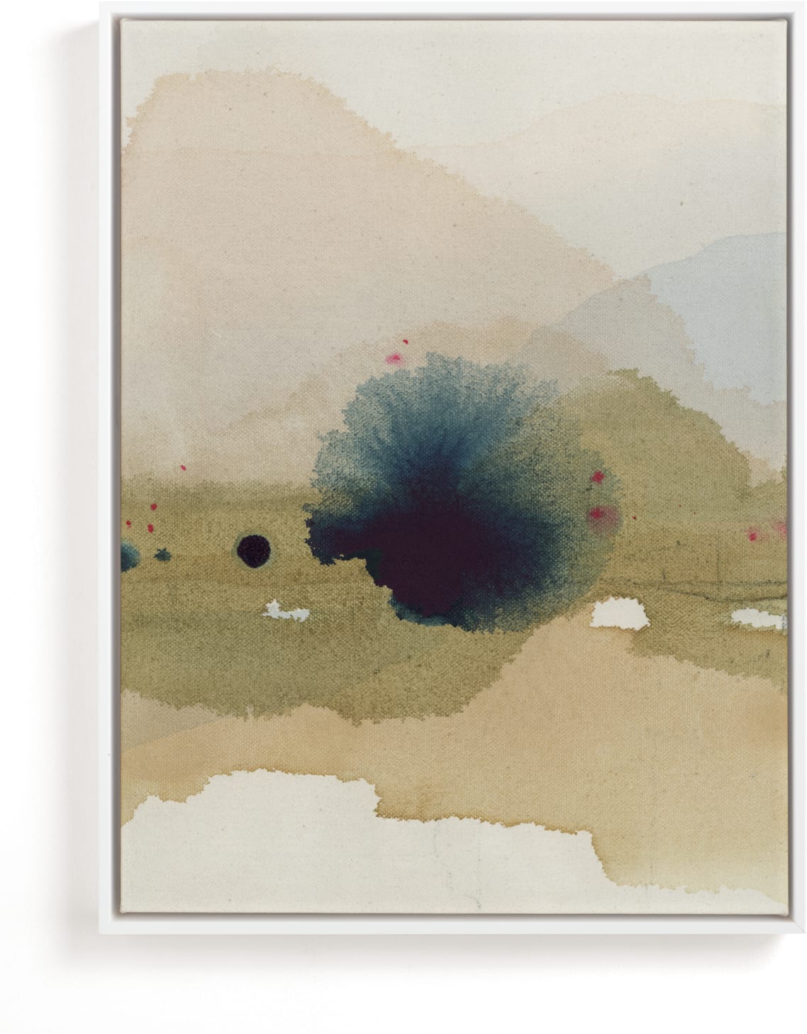 This is a brown art by Shina Choi called Viridian Misty Lake II .