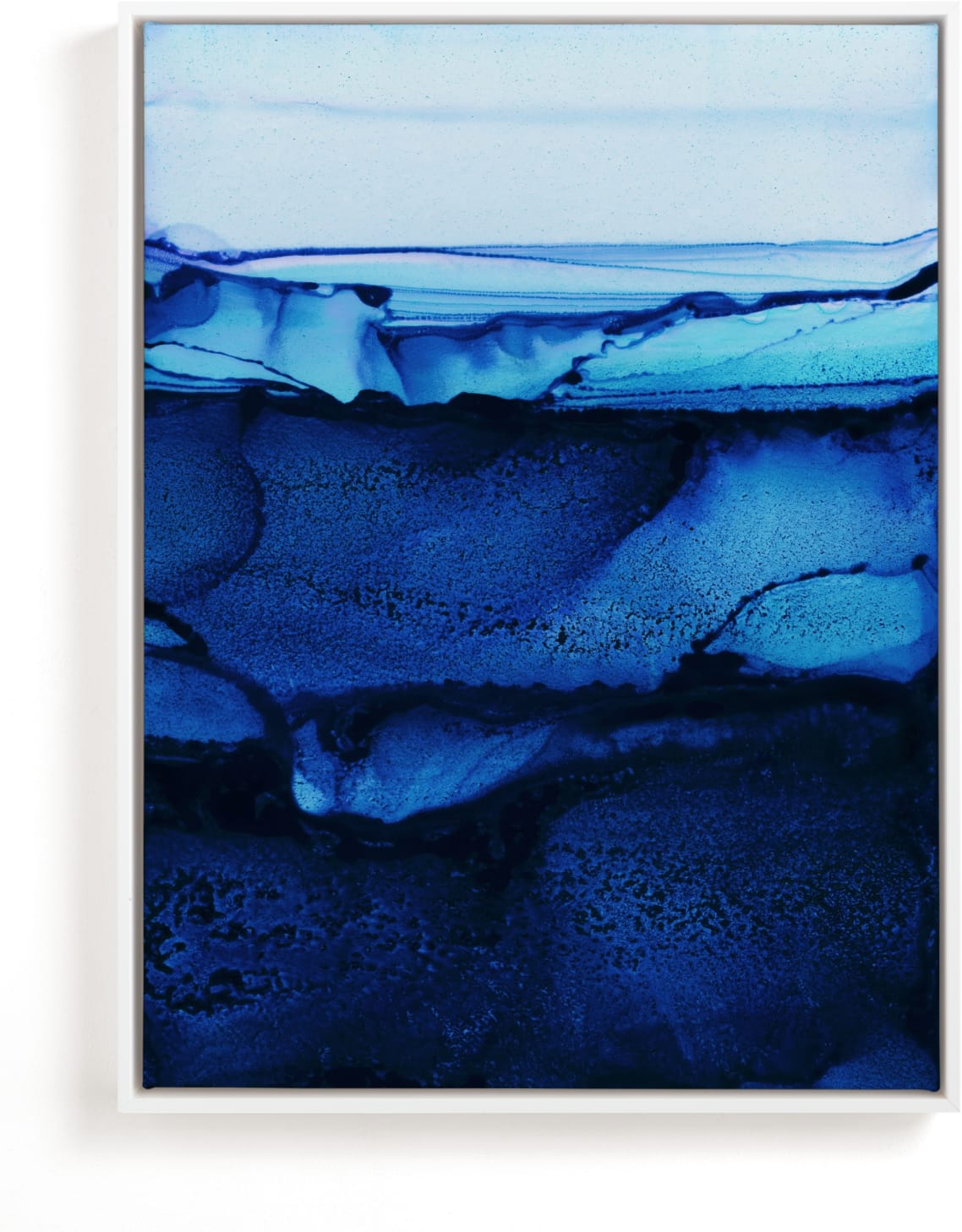 This is a blue art by Rebecca Rueth called Midnight Canyon.