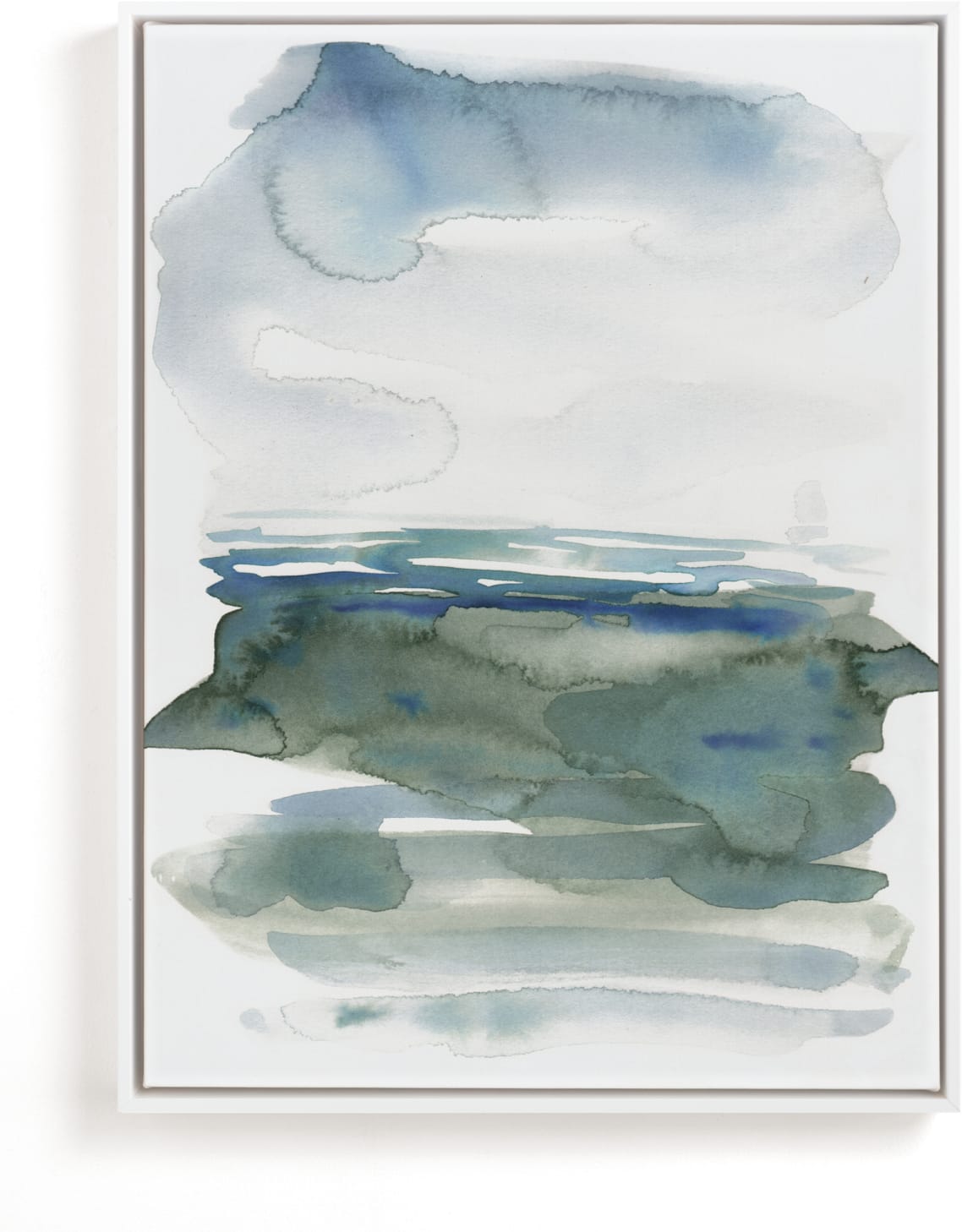 This is a blue art by Kelly Witmer called ocean landscape.