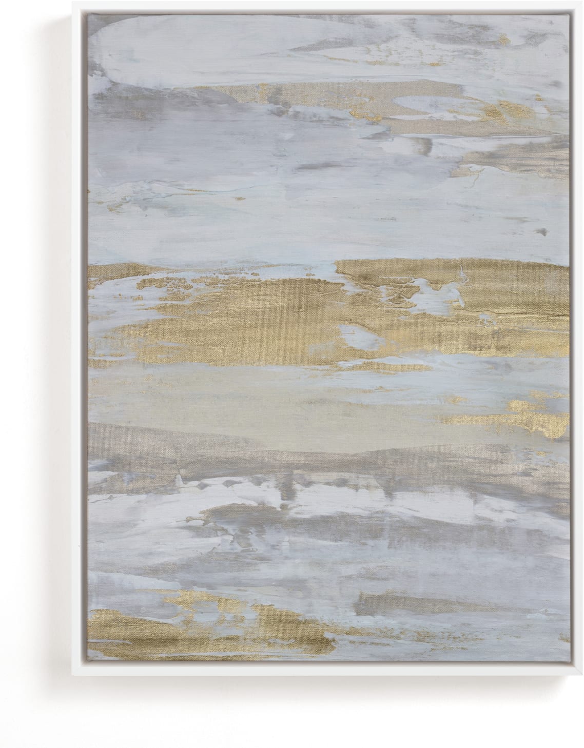 This is a grey art by Julia Contacessi called Malibu Gold No. 1.