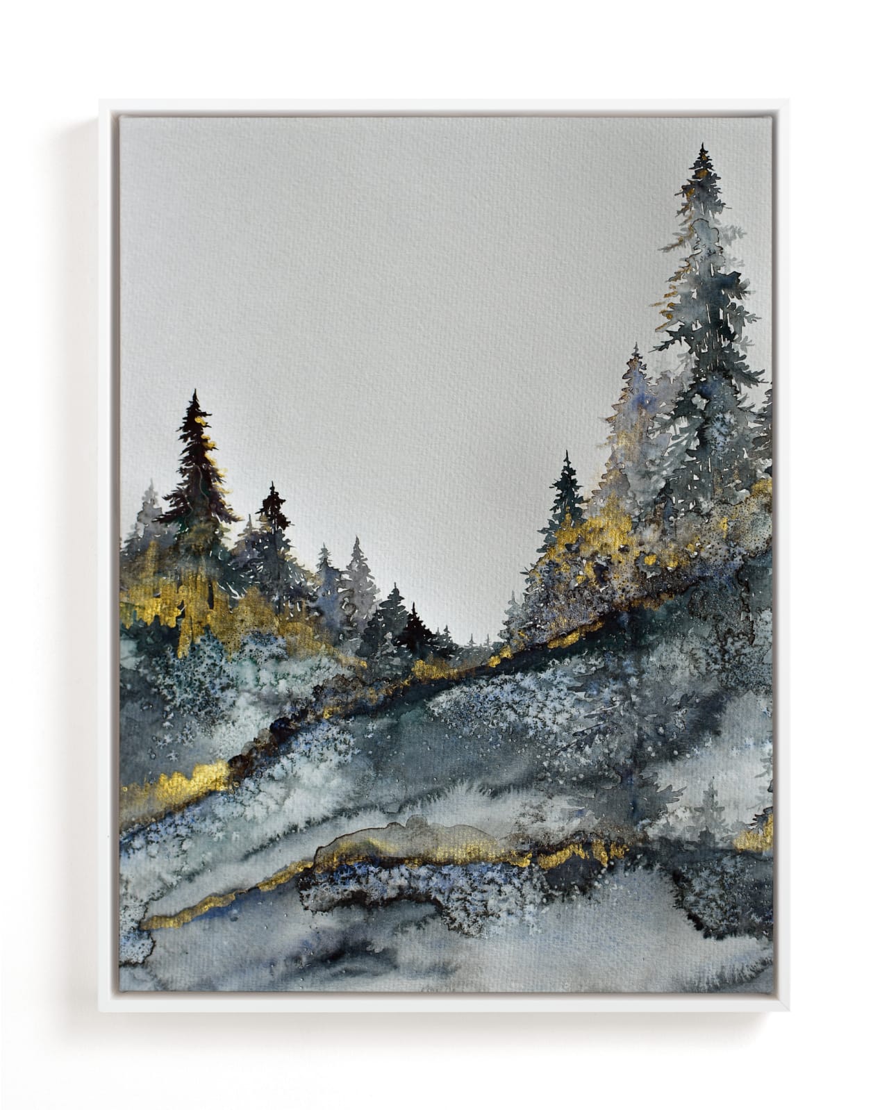 "Blue Forest" - Limited Edition Art Print by Katy Abraham in beautiful frame options and a variety of sizes.