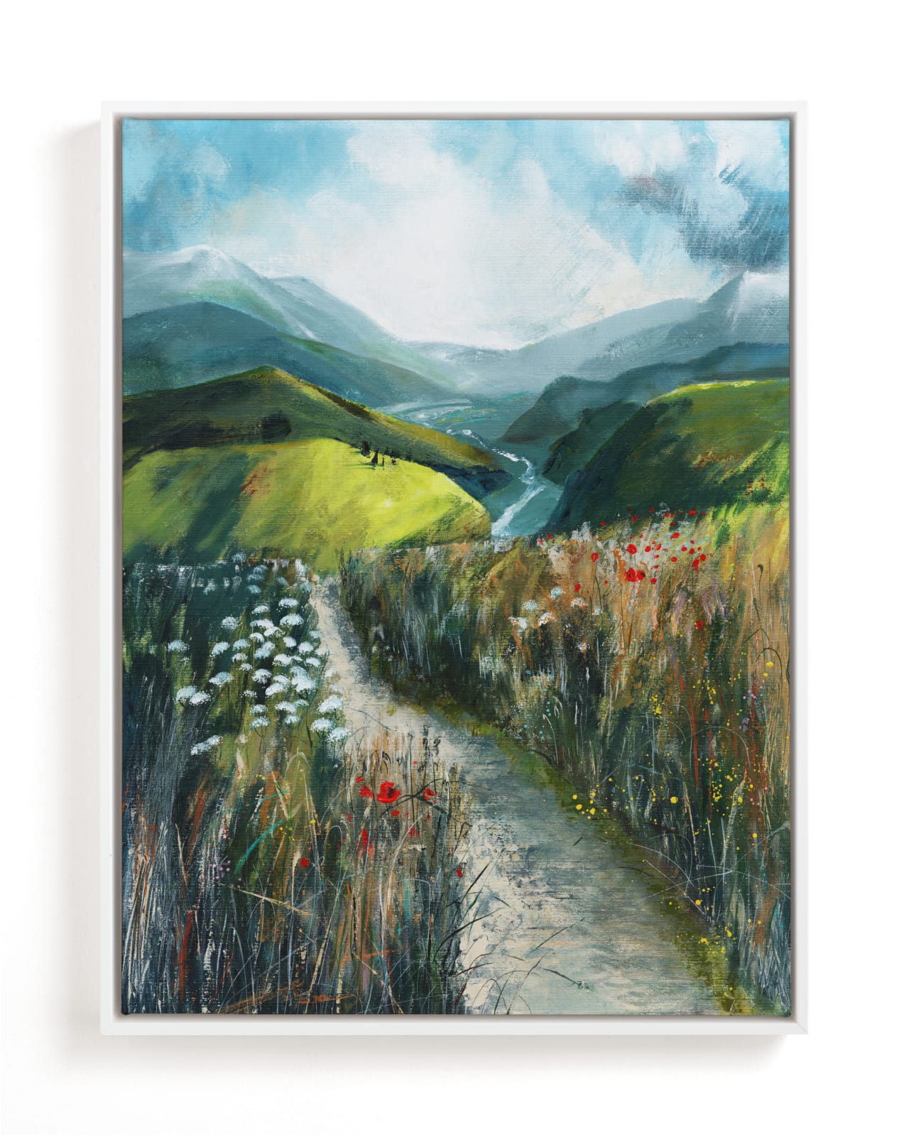 "Two Valleys II" - Limited Edition Art Print by Luci Power in beautiful frame options and a variety of sizes.