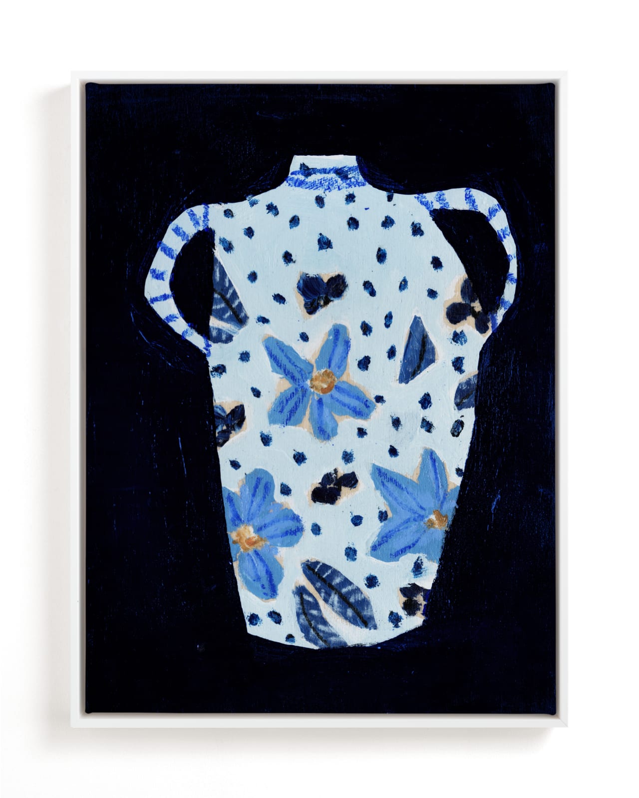 "Delft Blue" - Limited Edition Art Print by Lottie Aldarwish in beautiful frame options and a variety of sizes.