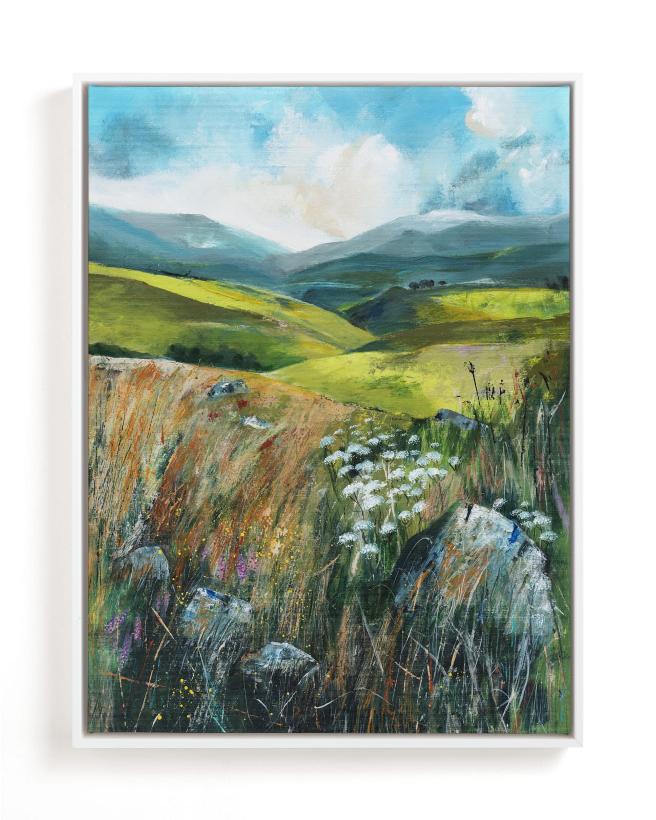 "Two Valleys I" - Limited Edition Art Print by Luci Power in beautiful frame options and a variety of sizes.