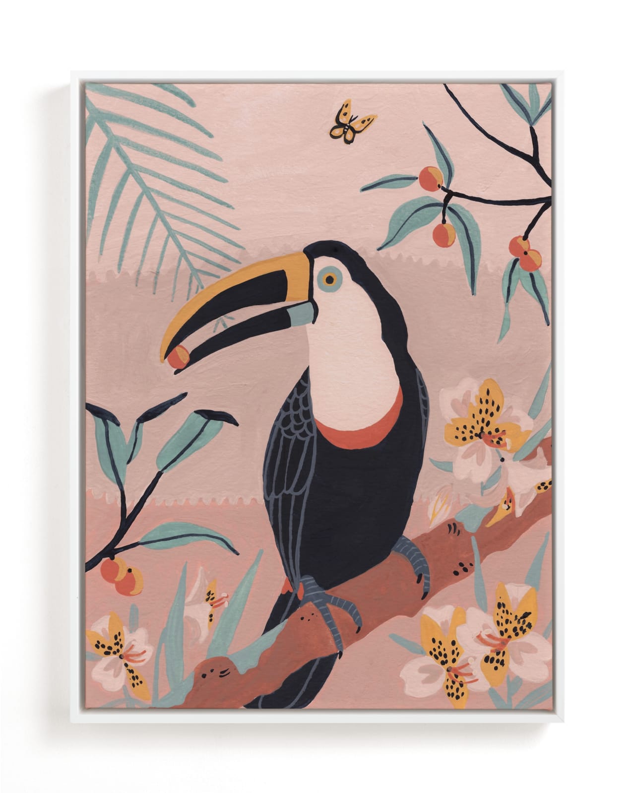 "Tropic Toucan I" - Limited Edition Art Print by Stefanie Lane in beautiful frame options and a variety of sizes.