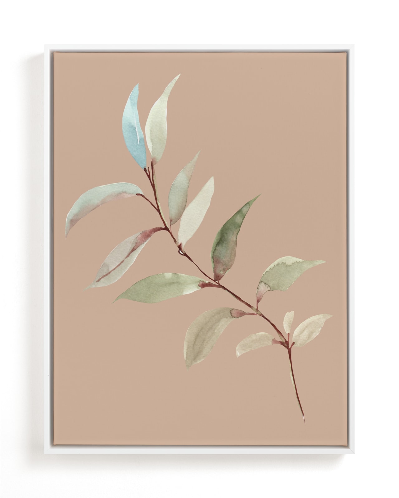 "Botanical Leaves in Blue I" - Limited Edition Art Print by Nika Martinez in beautiful frame options and a variety of sizes.