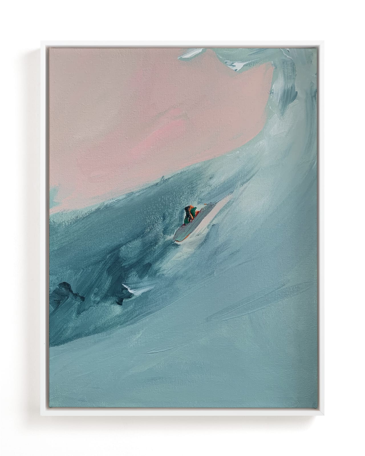 "Santa Cruz Surfer" - Limited Edition Art Print by Caryn Owen in beautiful frame options and a variety of sizes.