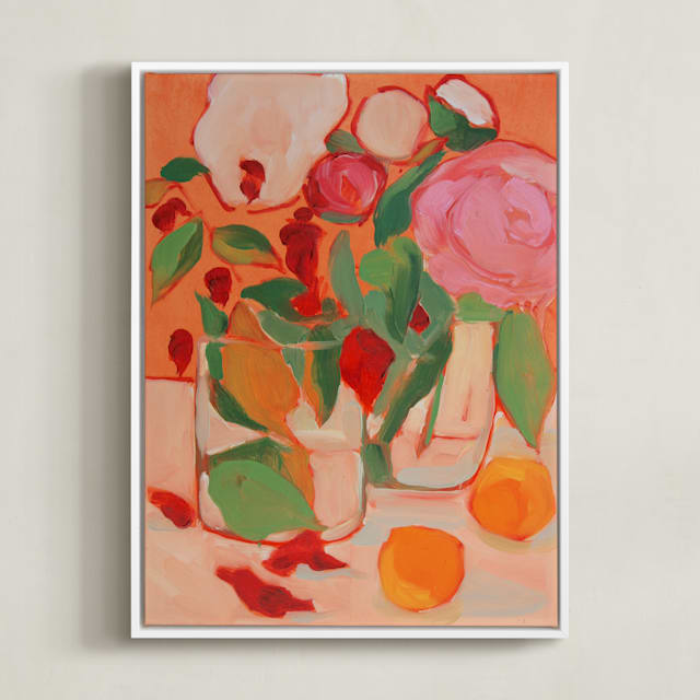 "Orange Flirt" - Limited Edition Art Print by Lynne Millar in beautiful frame options and a variety of sizes.