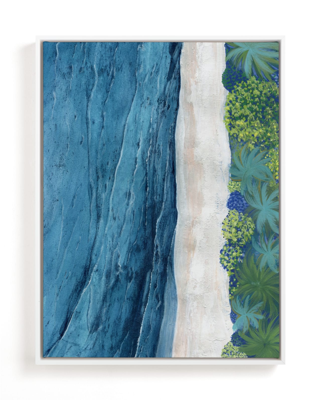 "Indigo Sea" - Limited Edition Art Print by Denise Wong in beautiful frame options and a variety of sizes.