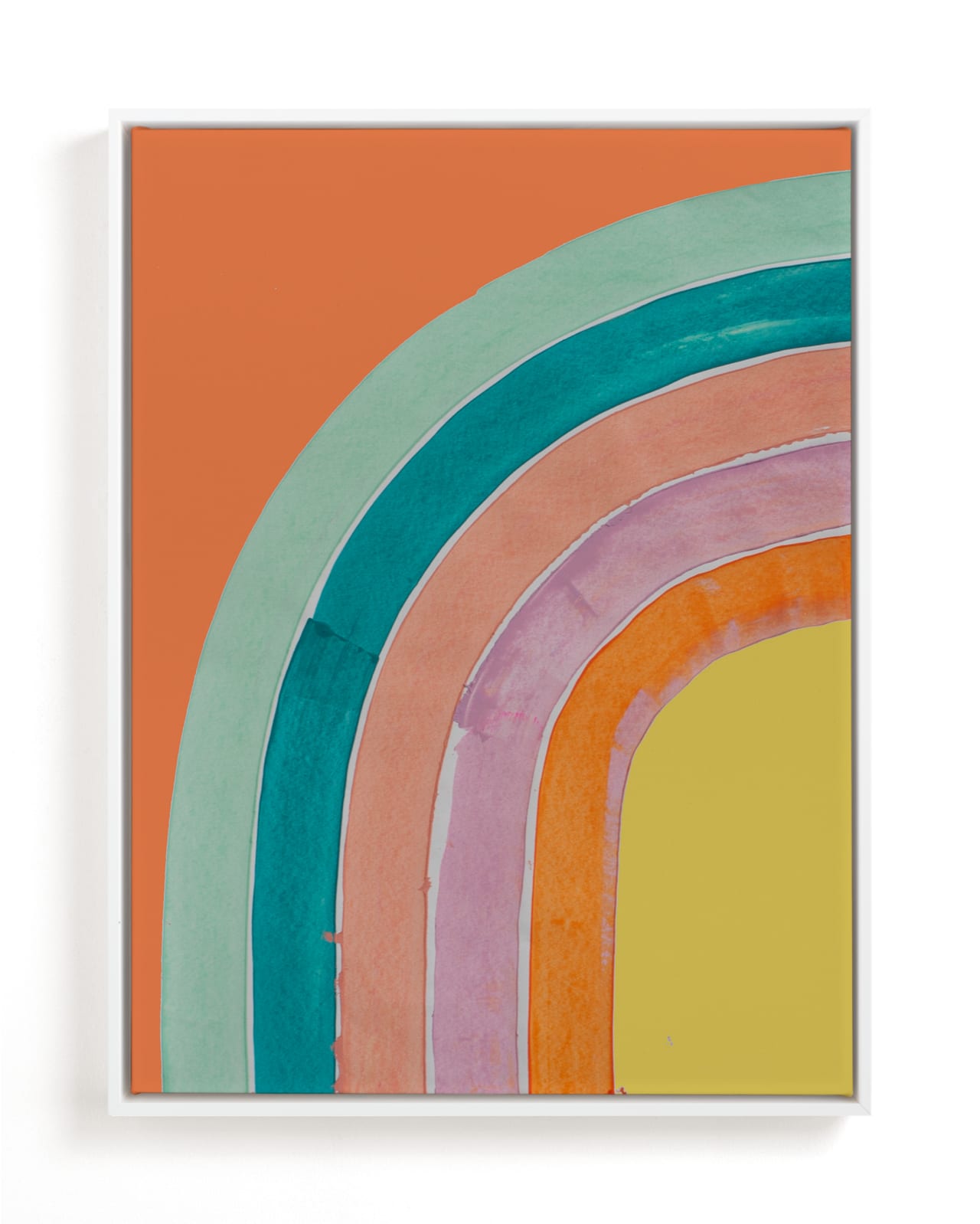 "Sherbet Rainbow" - Limited Edition Art Print by Lise Gulassa in beautiful frame options and a variety of sizes.