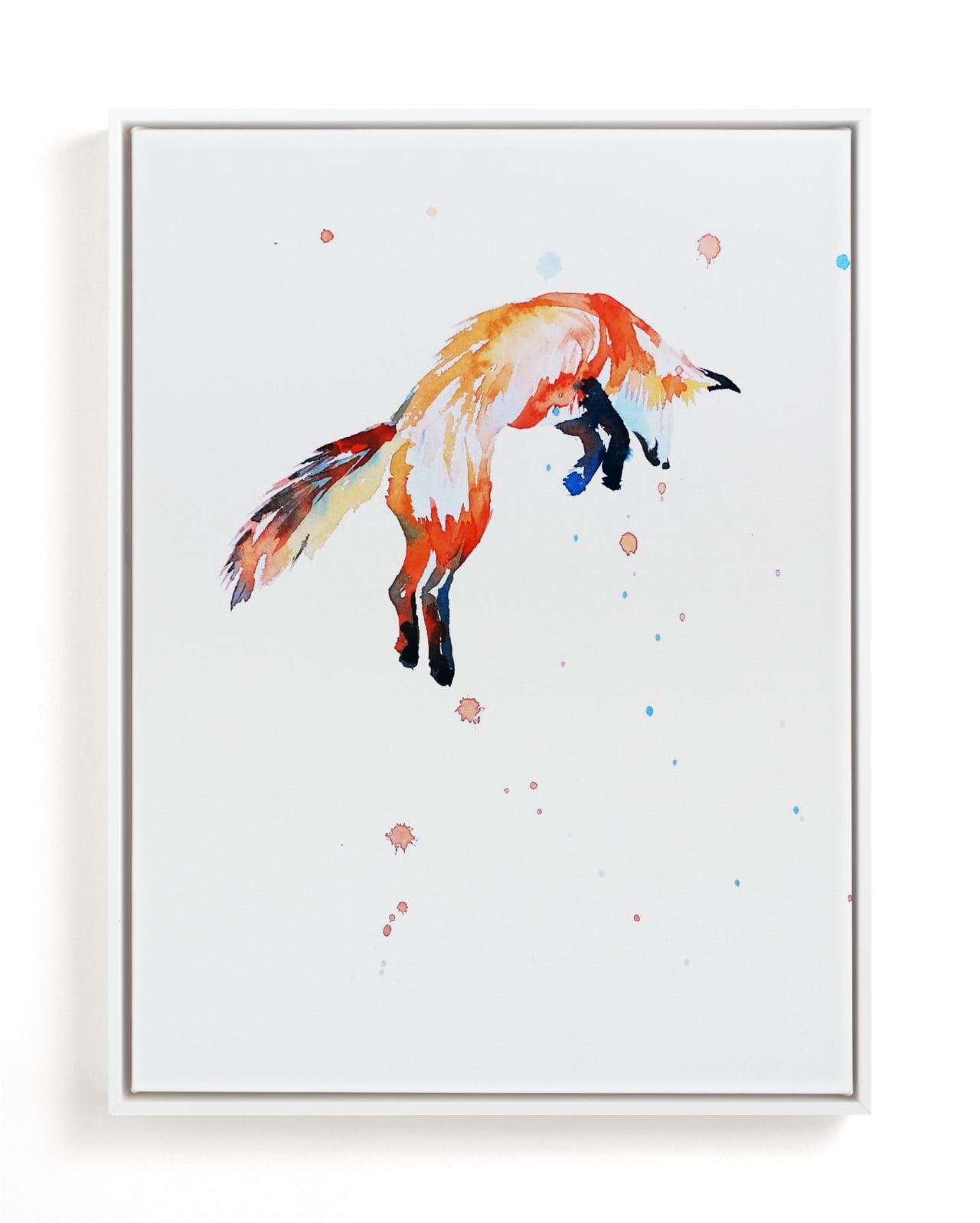 "Fox Jump" - Limited Edition Art Print by Isobel James in beautiful frame options and a variety of sizes.