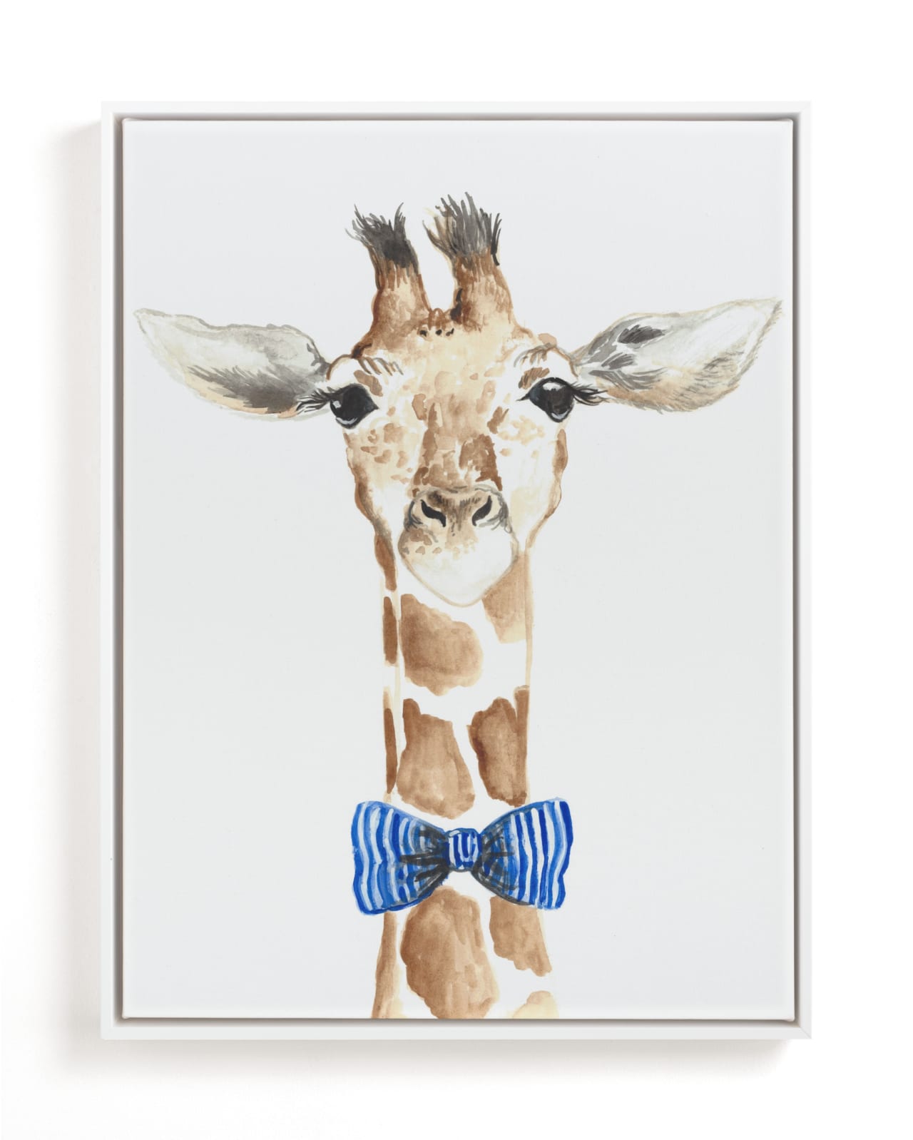 "Dapper Giraffe" - Open Edition Fine Art Print by Kristin Dills in beautiful frame options and a variety of sizes.