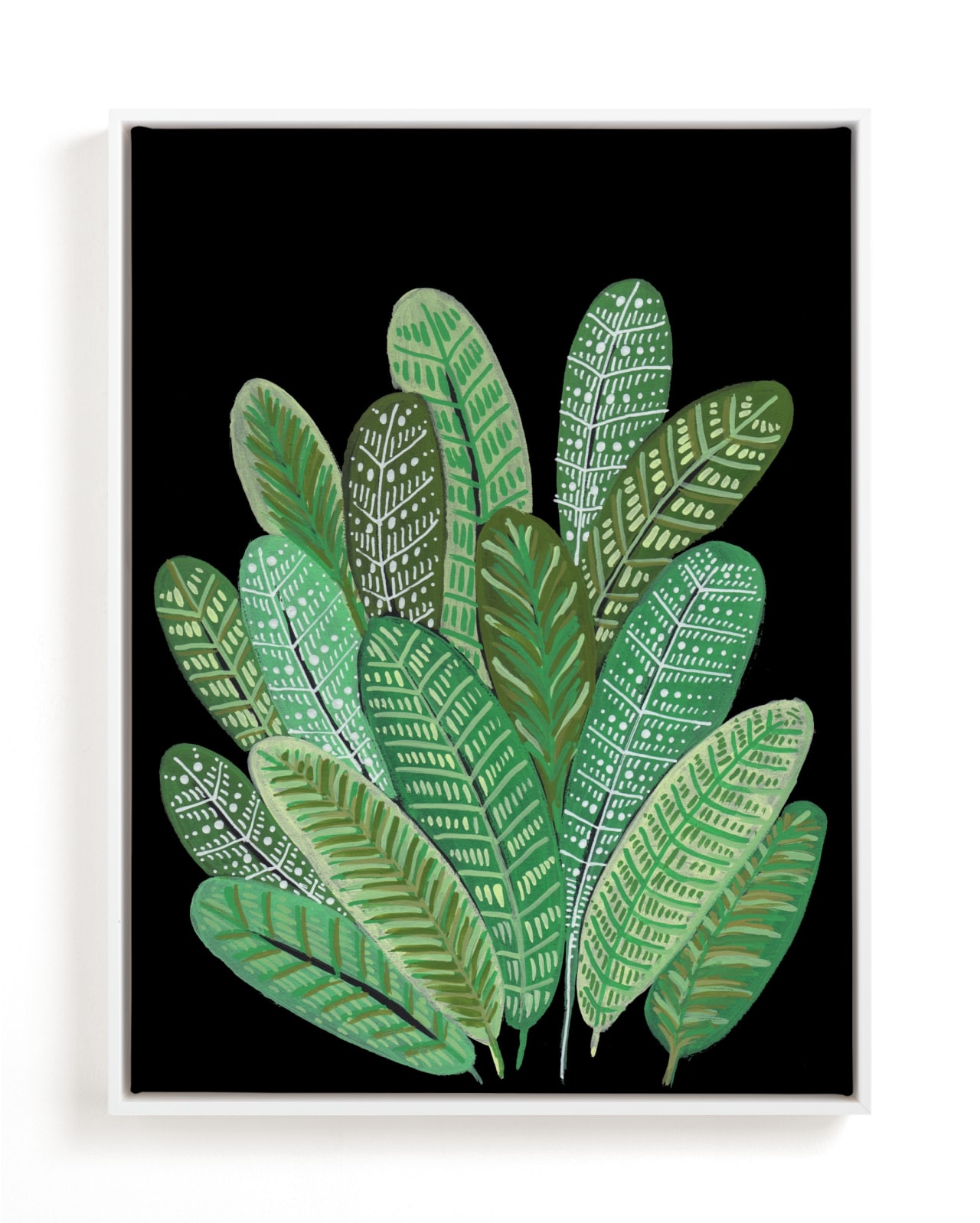 "Banana Leaf Bouquet II" - Open Edition Fine Art Print by Madeline Trait in beautiful frame options and a variety of sizes.