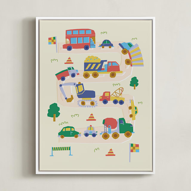 "Big and Small Vehicle" - Limited Edition Art Print by Kartika Paramita in beautiful frame options and a variety of sizes.