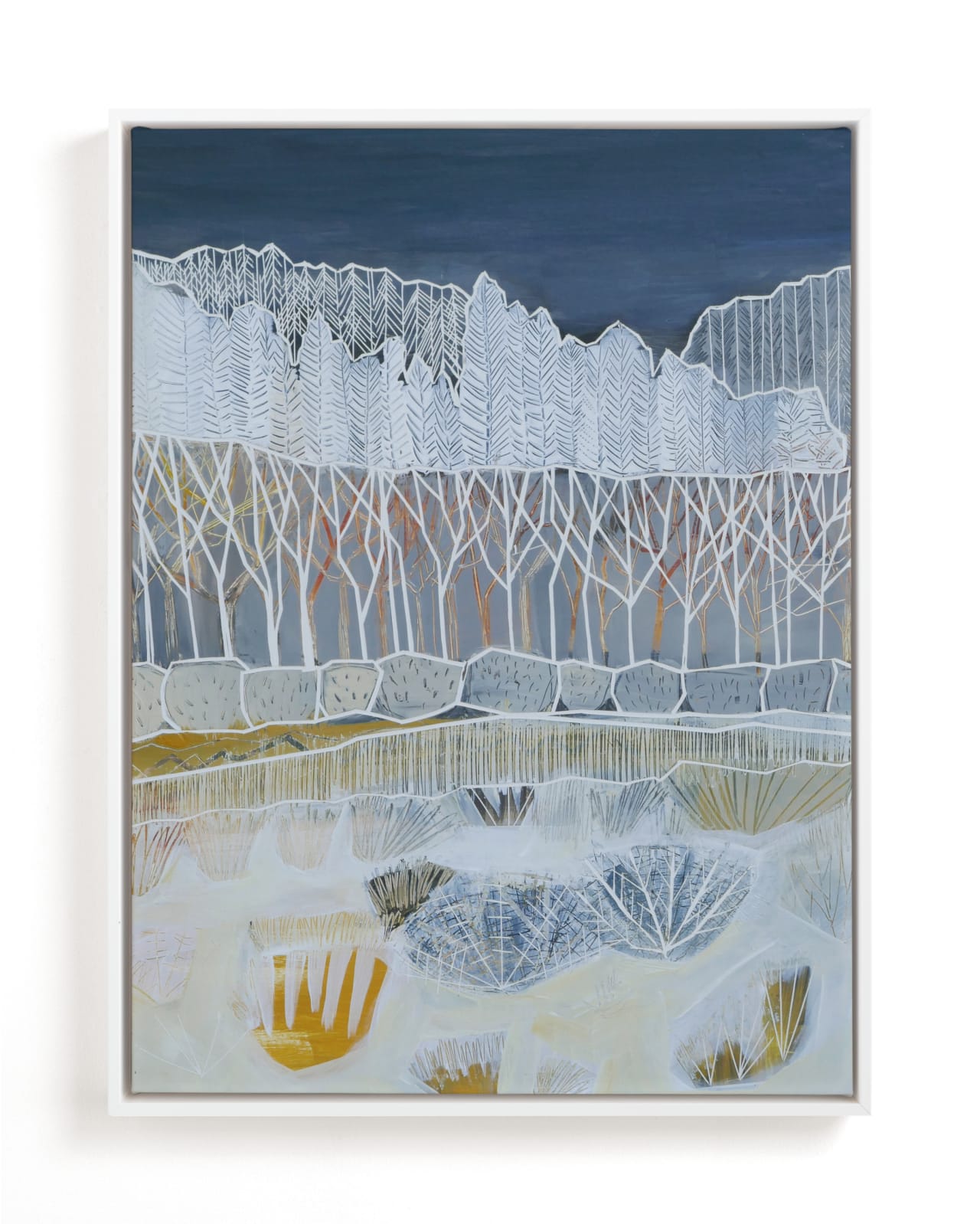 "White Woods" - Limited Edition Art Print by Sarah Fitzgerald in beautiful frame options and a variety of sizes.