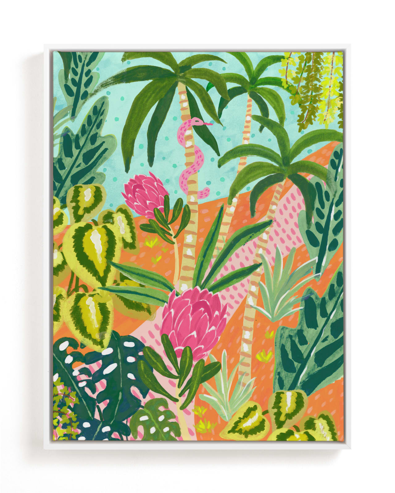 "Magic Jungle" - Limited Edition Art Print by Sara Berrenson in beautiful frame options and a variety of sizes.