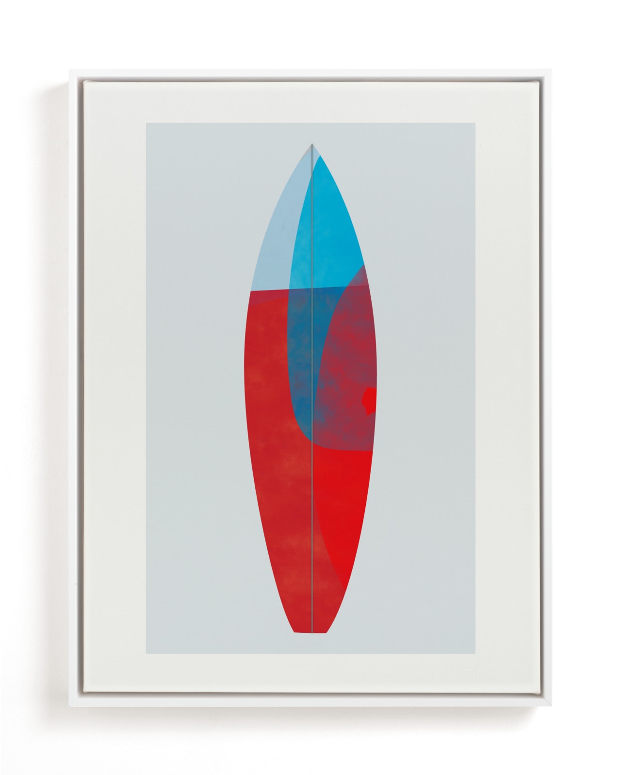 "Colorful Surfboard" - Limited Edition Art Print by Carmen Guedez in beautiful frame options and a variety of sizes.