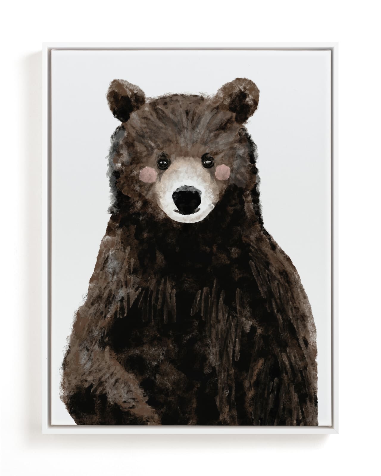 "Baby Animal Bear" - Limited Edition Art Print by Cass Loh in beautiful frame options and a variety of sizes.