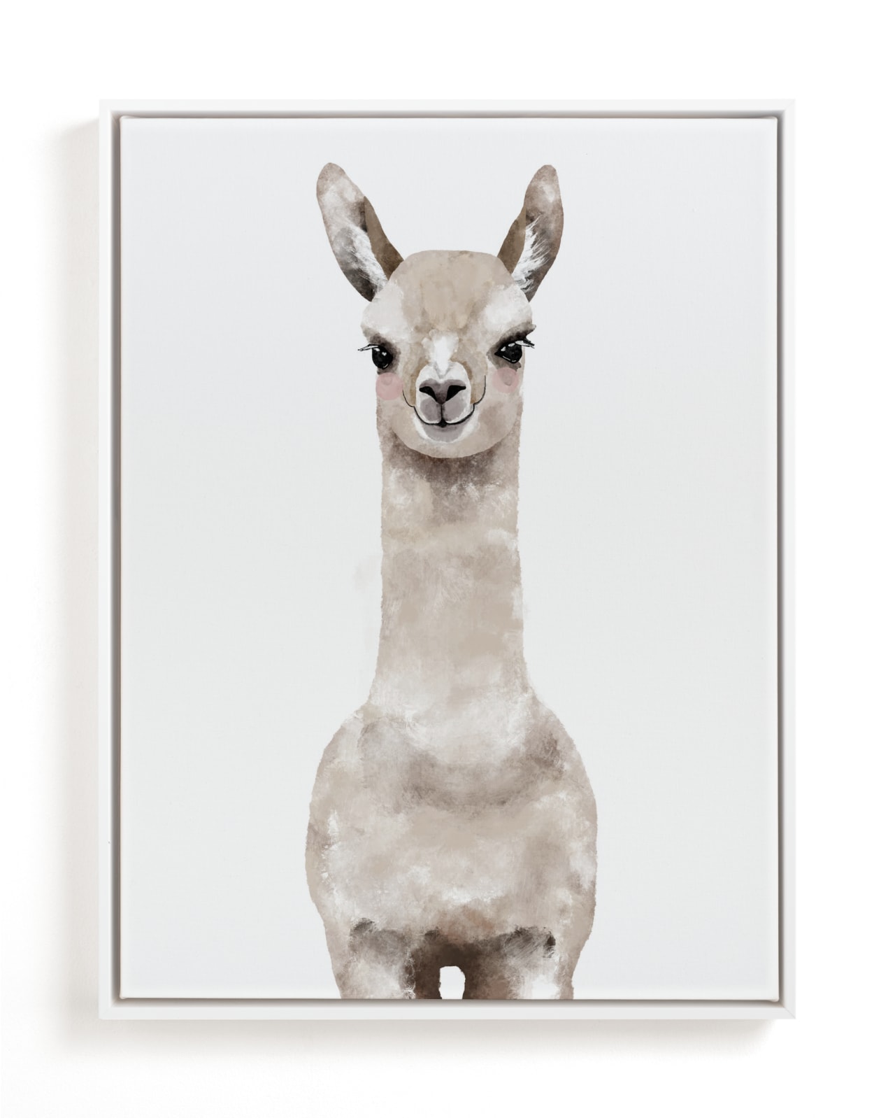 "Baby Animal Llama" - Limited Edition Art Print by Cass Loh in beautiful frame options and a variety of sizes.