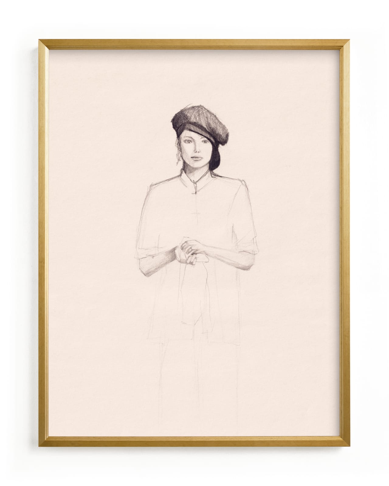 "Minimalist Woman" - Limited Edition Art Print by Marta. in beautiful frame options and a variety of sizes.