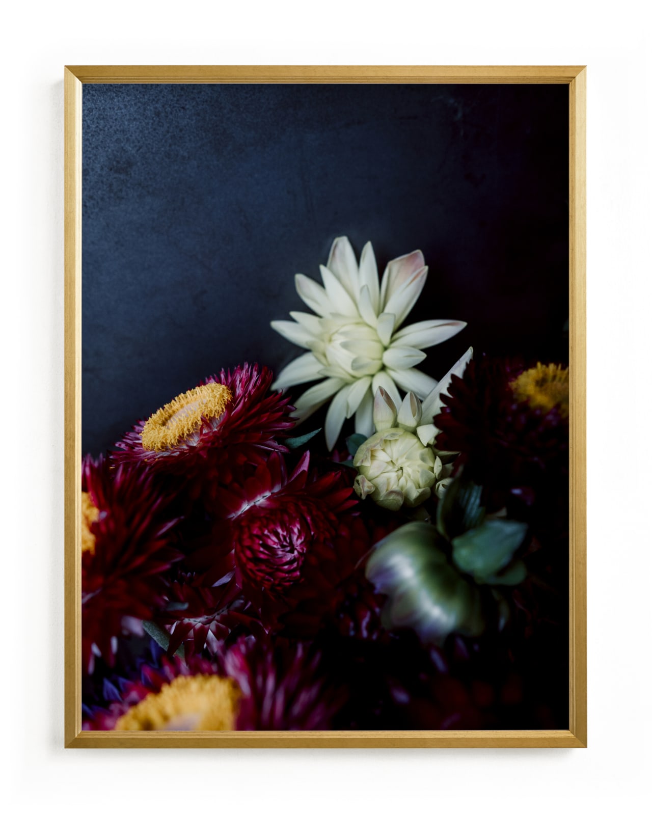 "Dark Fall Flowers" - Limited Edition Art Print by Katie Buckman in beautiful frame options and a variety of sizes.