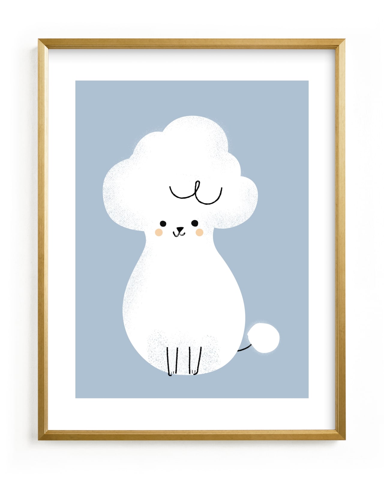 "Poodle" - Limited Edition Art Print by Lori Wemple in beautiful frame options and a variety of sizes.