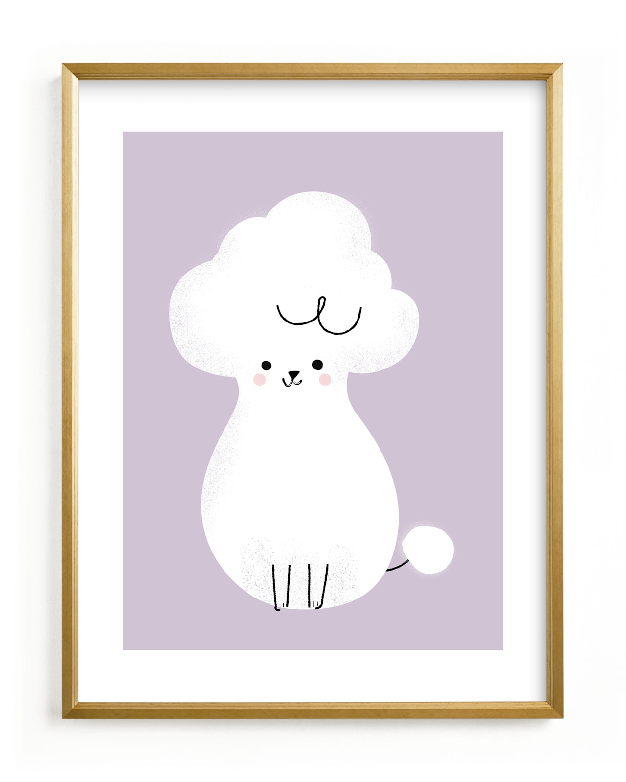 "Poodle" - Limited Edition Art Print by Lori Wemple in beautiful frame options and a variety of sizes.