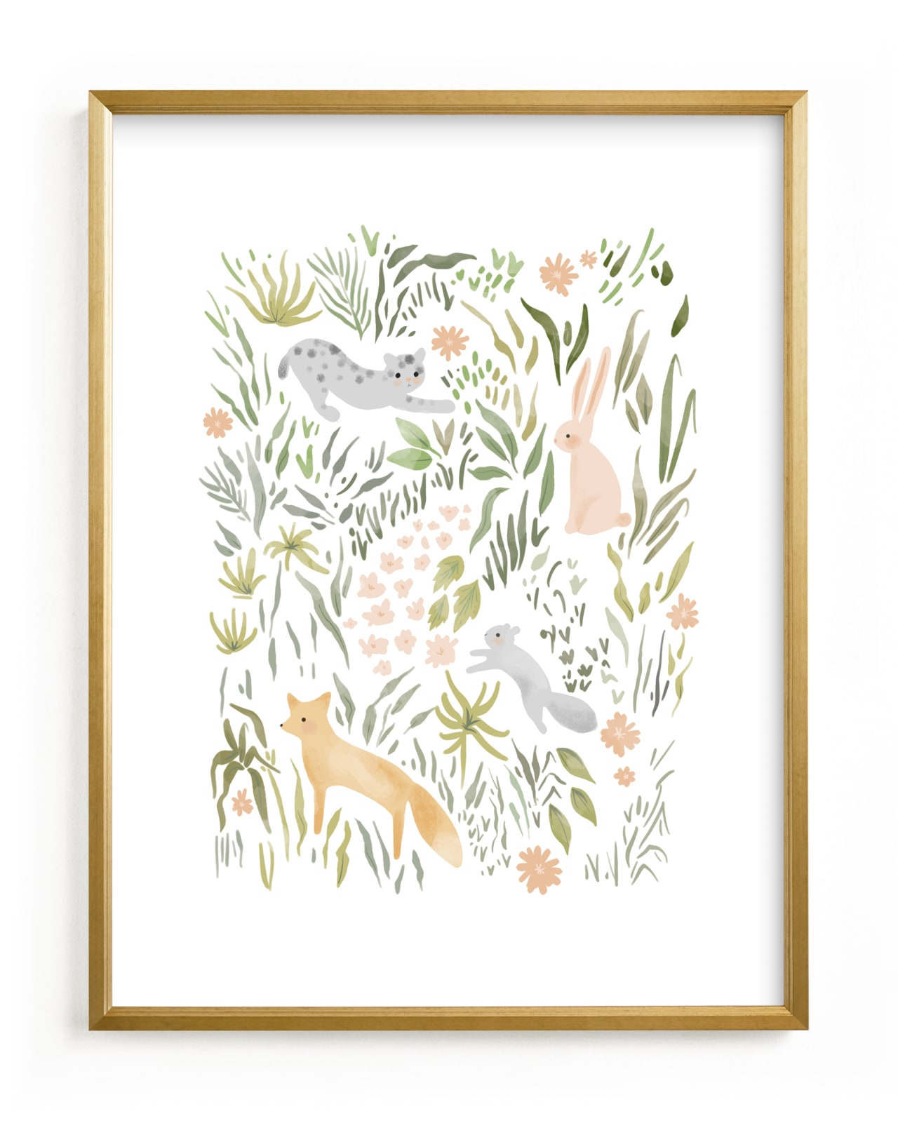 "Flora and Fauna" by Hannah Williams in beautiful frame options and a variety of sizes.