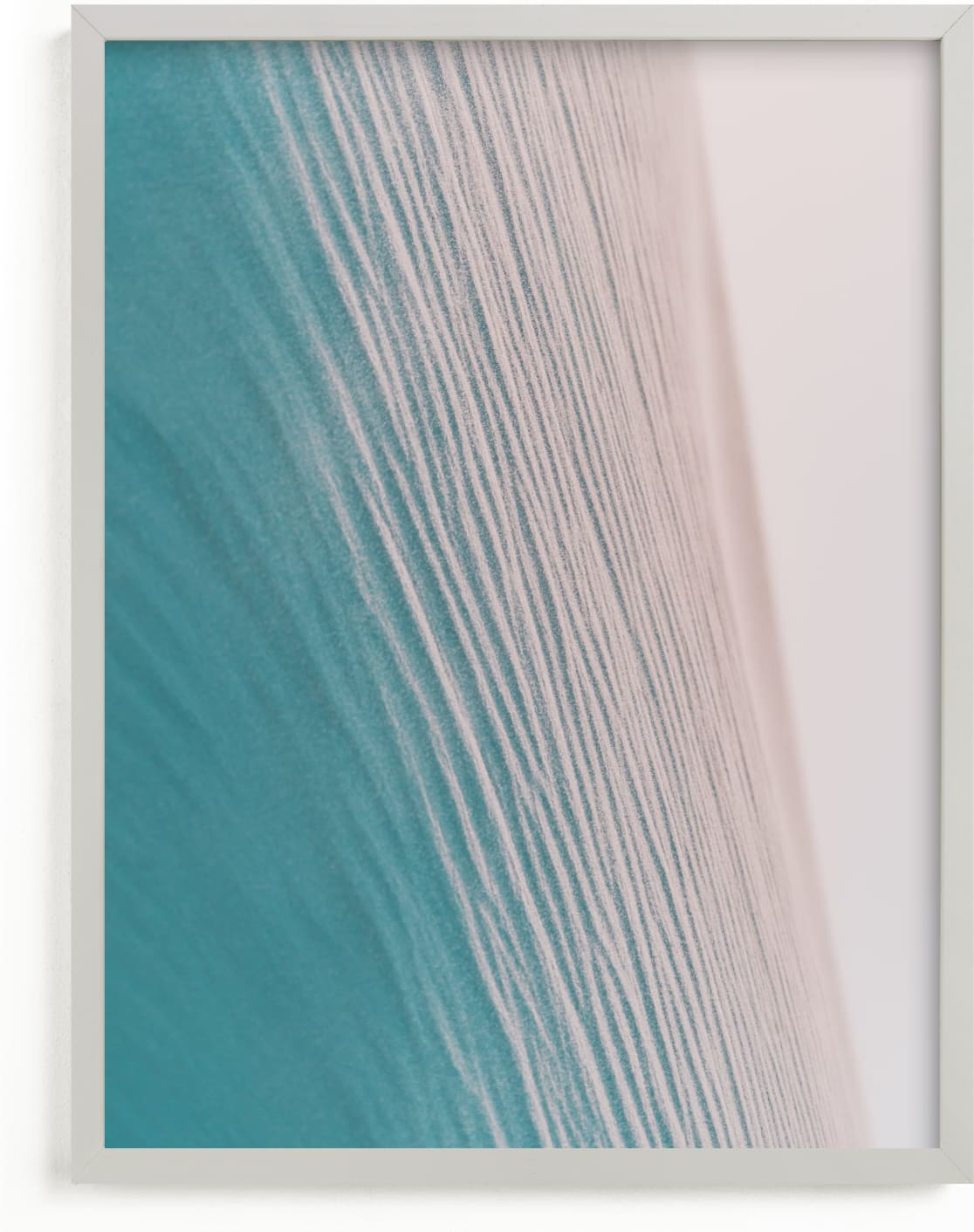This is a blue art by Courtney Crane called Striations.