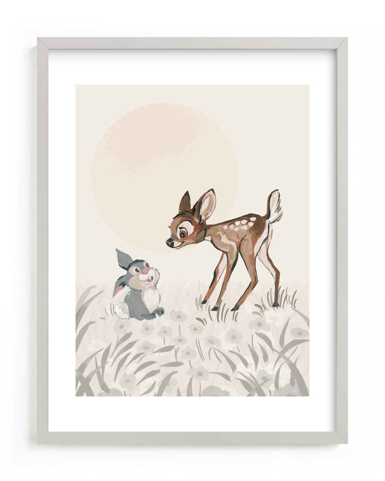 "Disney's Bambi" - Limited Edition Art Print by Teju Reval in beautiful frame options and a variety of sizes.