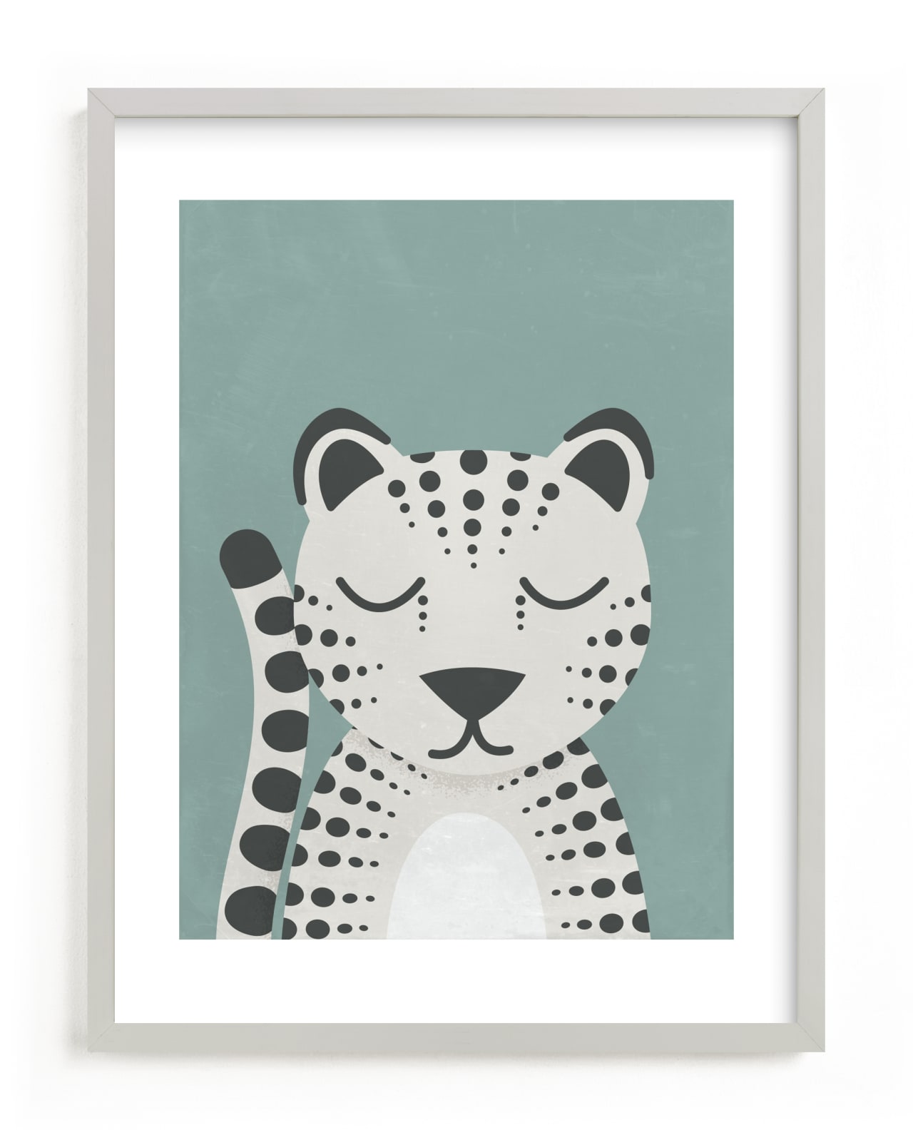"Snow Leopard" - Limited Edition Art Print by 2birdstone in beautiful frame options and a variety of sizes.