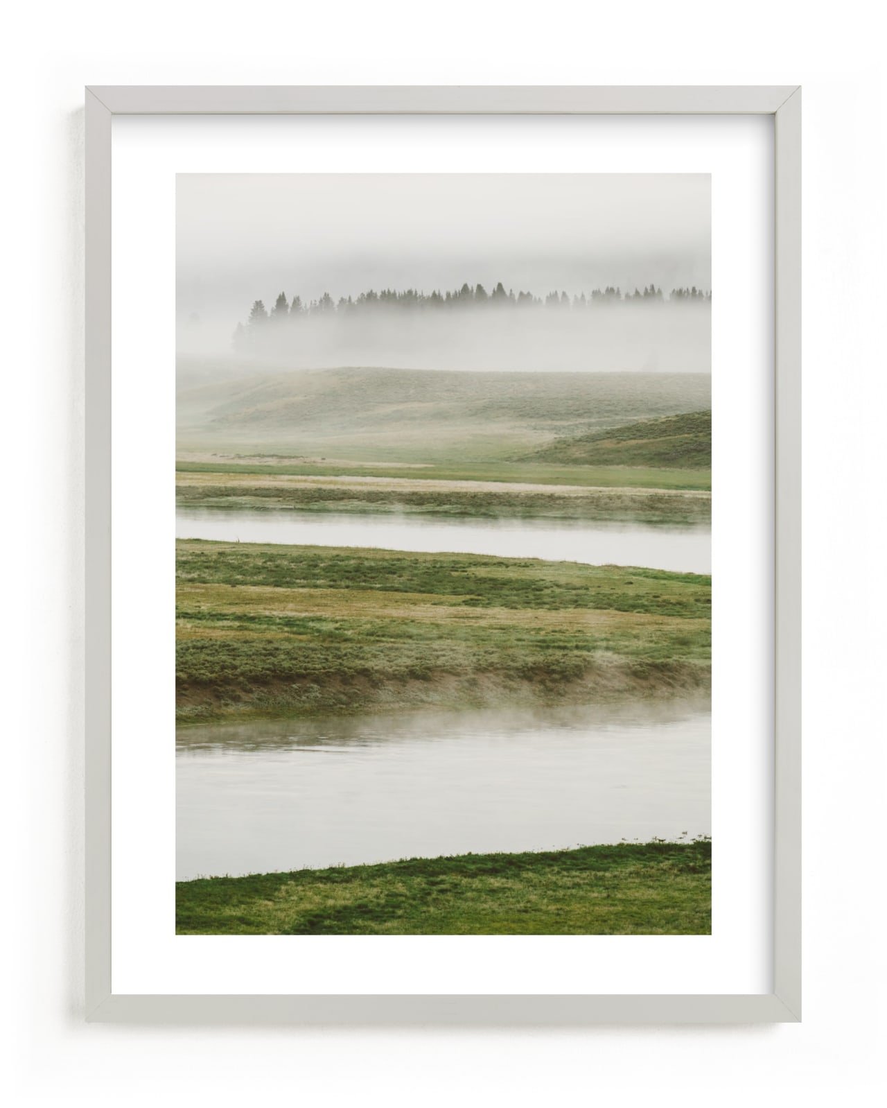 "Morning Mist" - Limited Edition Art Print by Kamala Nahas in beautiful frame options and a variety of sizes.