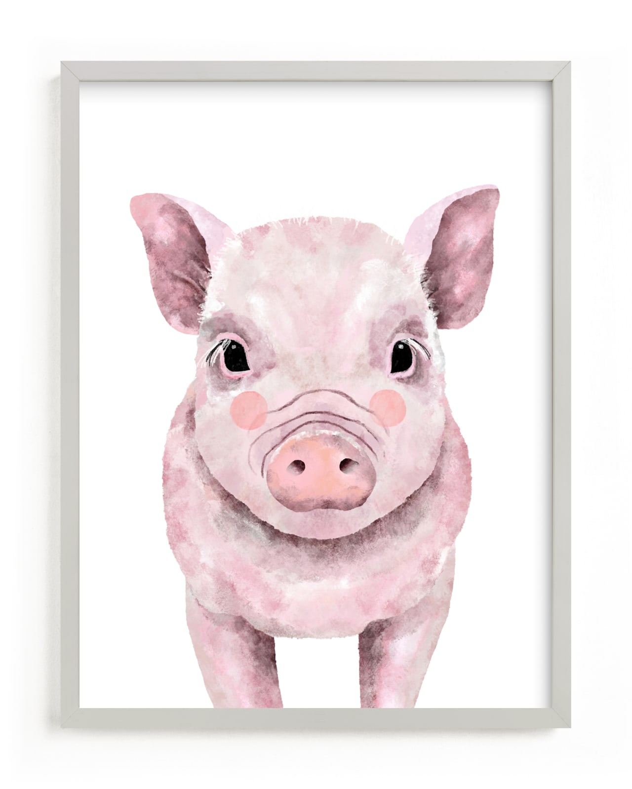 "Baby Animal Pig" by Cass Loh in beautiful frame options and a variety of sizes.