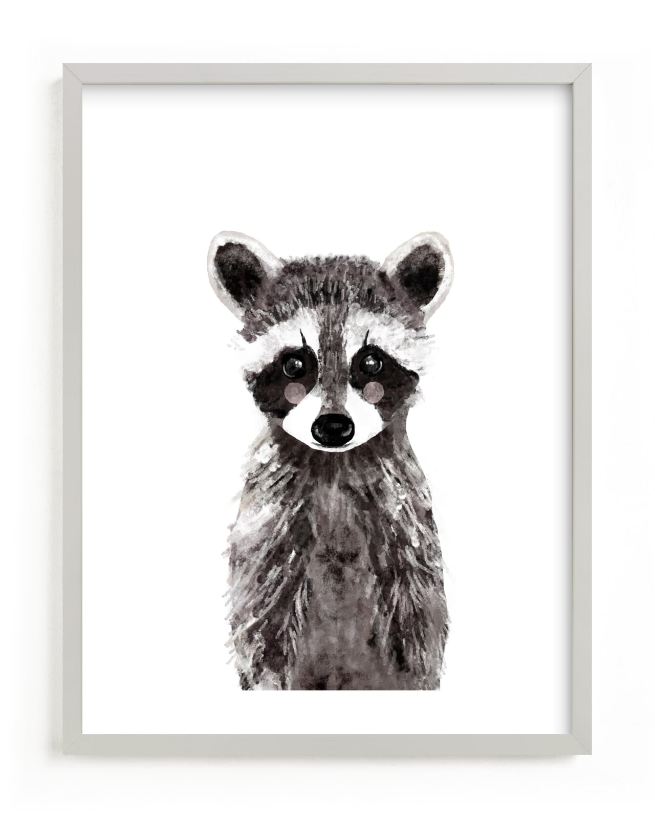 "Baby Raccoon" by Cass Loh in beautiful frame options and a variety of sizes.