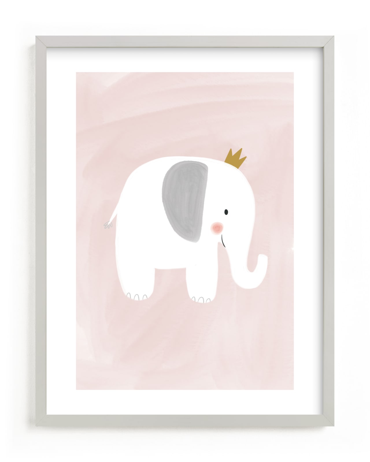 "Dream Big Elephant And Giraffe" - Limited Edition Art Print by Patrice Horvath in beautiful frame options and a variety of sizes.